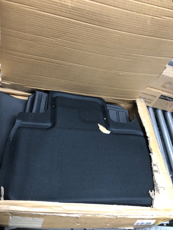 Photo 2 of CreeKT Fit for Tesla Model Y 7 Seater Floor Mats Trunk Mat 2023 2022 2021 , Premium All Weather Model Y Floor Mats Front Rear Cargo Trunk Frunk Liner Carpet for Tesla Model Y Accessories 2021-2023 2021 2022 2023 Model Y 7 Seater Full Mats