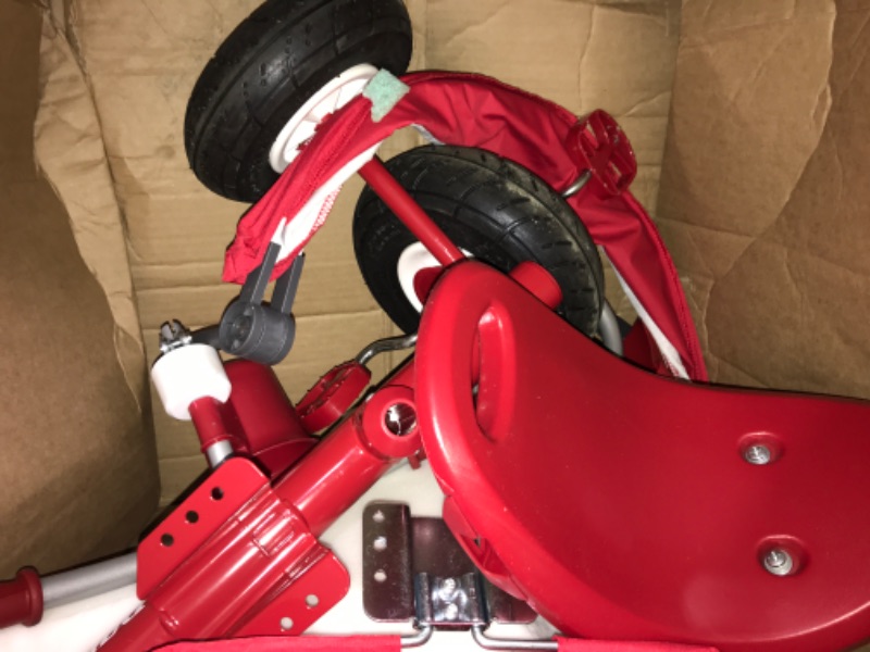 Photo 3 of **MISSING PARTS** Radio Flyer Ultimate All-Terrain Stroll 'N Trike, Kids and Toddler Tricycle, Red Toddler Bike, For Ages 9 Months - 5 Years Air Tire Ultimate