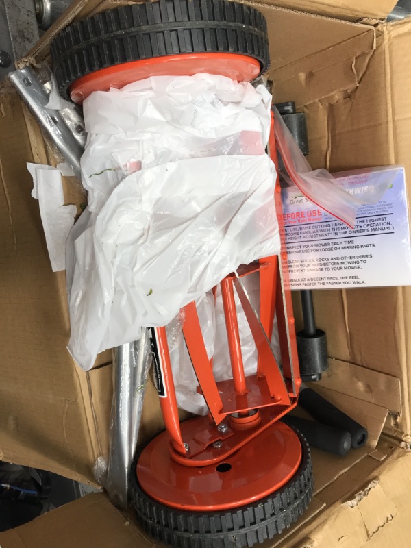 Photo 1 of **MISSING HARDWARE** American Lawn Reel Mower, 14" GRASS LAWN 