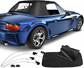 Photo 1 of A-Premium Black Convertible Soft Top with Plastic Window Compatible with BMW E36 Series Z3 1996 1997 1998 1999 2000 2001 2002 Convertible 54318411121 BM33902
