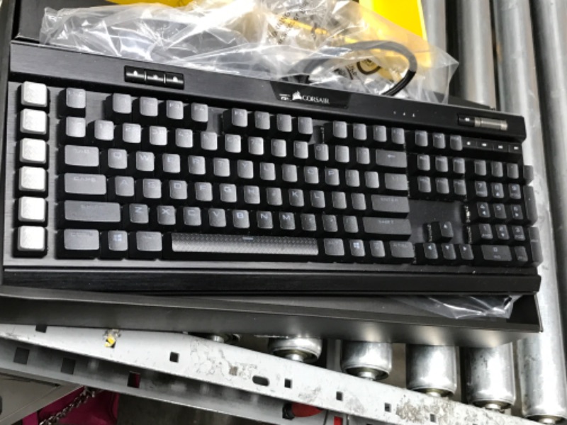 Photo 2 of Corsair K95 RGB Platinum XT Mechanical Gaming Keyboard, Backlit RGB LED, Cherry MX Speed RGB Silver, Black (CH-9127414-NA) MX Speed Silver Keyboard