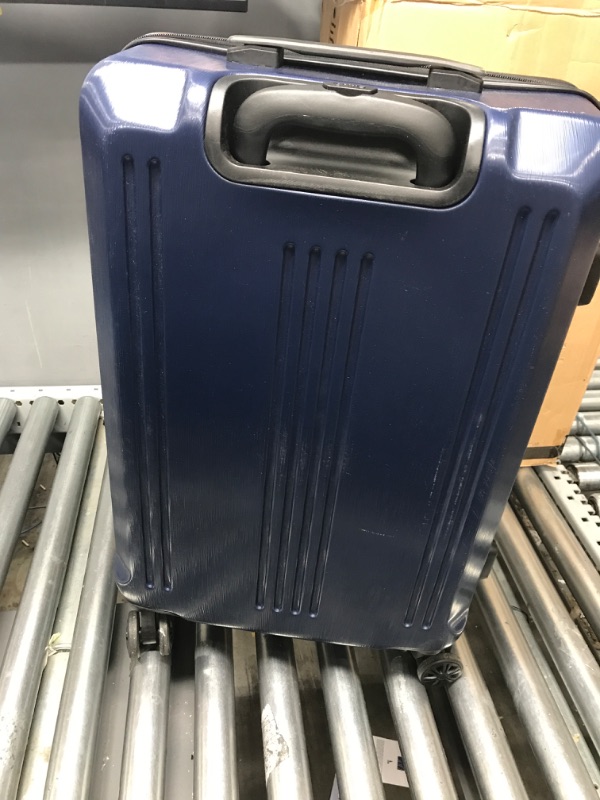 Photo 4 of **MINOR WEAR FROM USE**  Coolife Luggage Expandable(only 28") Suitcase PC+ABS with TSA Lock Spinner 20in 24in 28in (navy, M(24IN)) navy M(24IN)