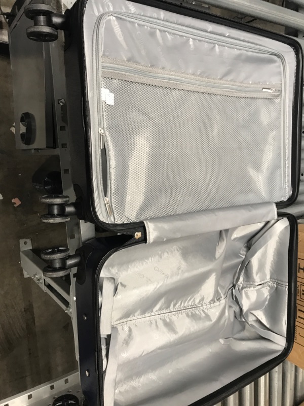 Photo 3 of **MINOR WEAR FROM USE**  Coolife Luggage Expandable(only 28") Suitcase PC+ABS with TSA Lock Spinner 20in 24in 28in (navy, M(24IN)) navy M(24IN)