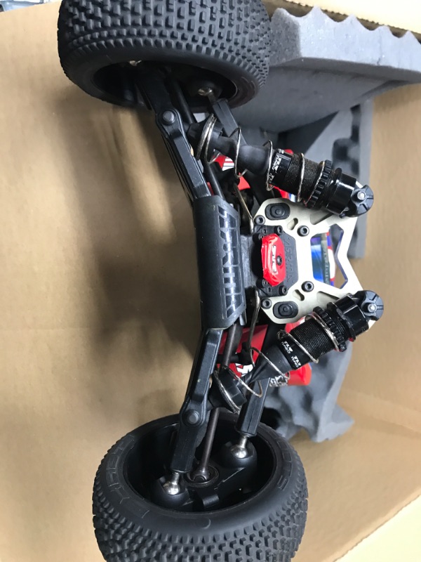 Photo 5 of **USED**  ARRMA RC Car 1/8 TLR Tuned Typhon 6S 4WD BLX Buggy RTR (Battery and Charger Not Included), Red/Blue, ARA8406, Cars, Electric Kit Other