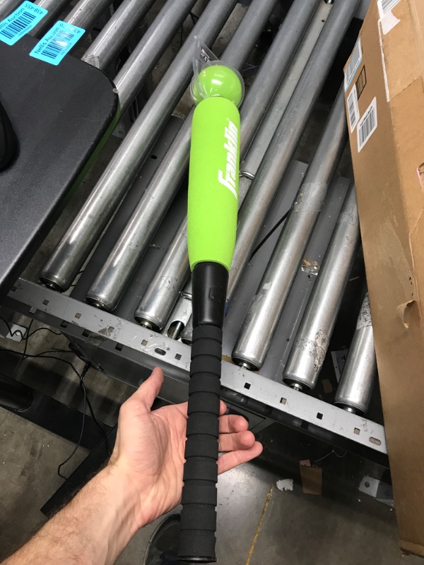 Photo 2 of Franklin Sports MLB Foam Baseball Bat and Ball Set – 24” Oversized – 27” Standard Green - 24" Oversized