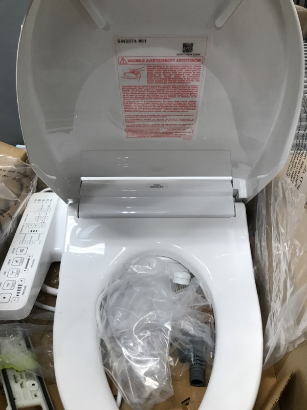 Photo 3 of **PARTS ONLY**
TOTO SW3074#01 WASHLET C2 Electronic Bidet Toilet Seat Elongated Cotton White