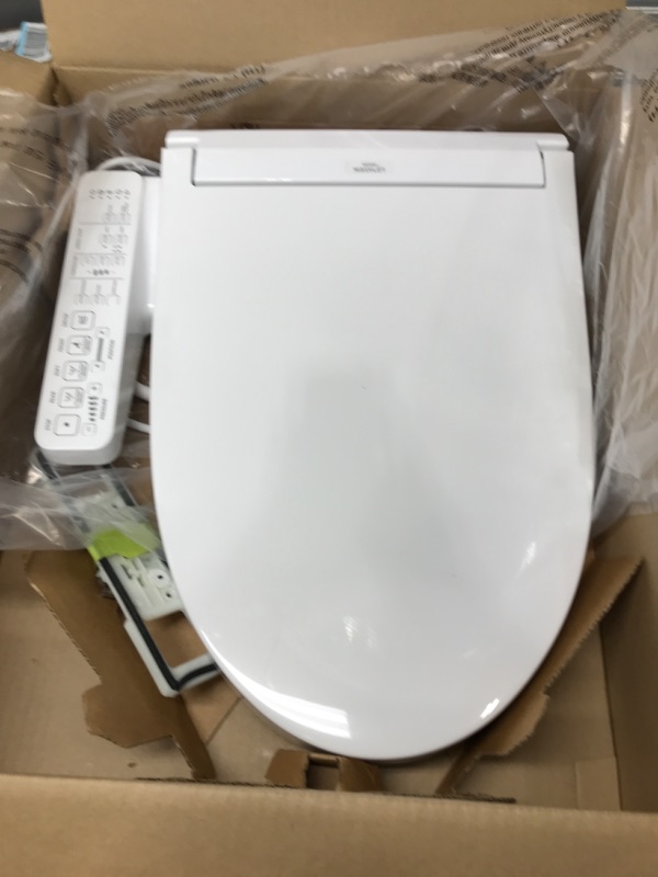 Photo 2 of **PARTS ONLY**
TOTO SW3074#01 WASHLET C2 Electronic Bidet Toilet Seat Elongated Cotton White