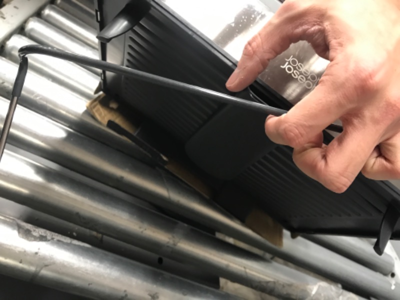 Photo 1 of **USED**  Joseph Joseph Stainless-Steel Extendable Dual Part Dish Rack Non-Scratch and Movable Cutlery Drainer and Drainage Spout, One-size, Gray Stainless-Steel - Premium Spout