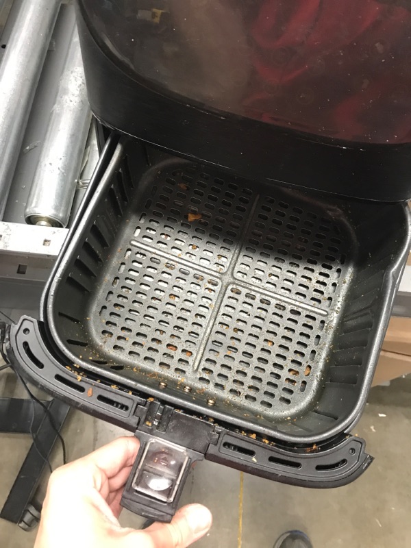 Photo 3 of **USED-DIRTY**    COSORI Pro II Air Fryer Oven Combo, 5.8QT Max Xl Large Cooker with 12 One-Touch Savable Custom Functions, Cookbook and Online Recipes, Nonstick and Dishwasher-Safe Detachable Square Basket Pro ? BLACK