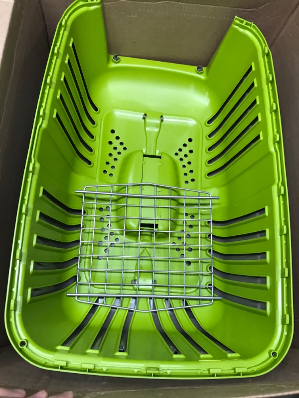 Photo 3 of **USED**  MidWest Homes for Pets Pet Carrier: Hard-Sided Dog Carrier, Cat Carrier, Suitable for Tiny Dog Breeds,for Quick Trips Spree Travel Pet Carrie Green 22-Inch XS Dog Breeds