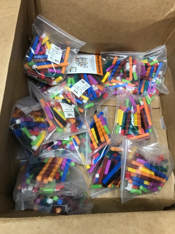 Photo 2 of **MISSING STORAGE CONTAINER**   hand2mind Cuisenaire Rods Plastic Classroom Kit- 15 Count