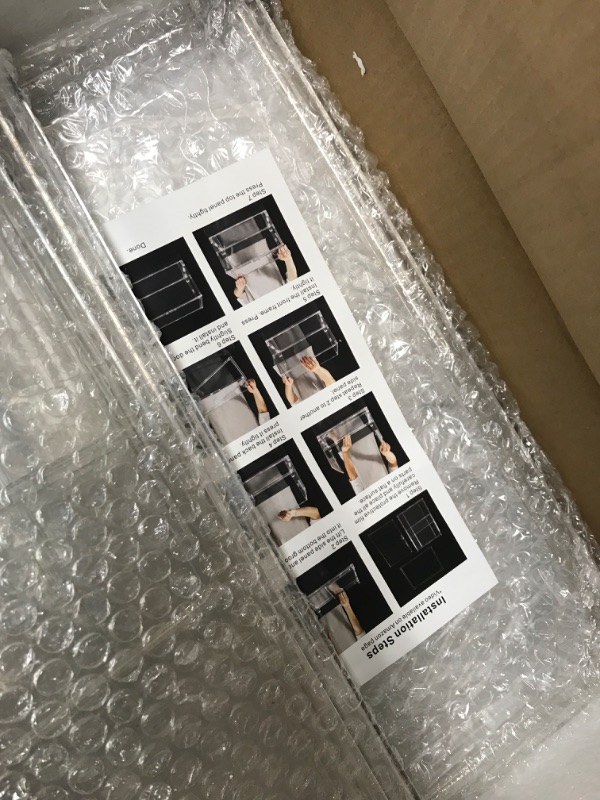 Photo 1 of 4 Packs Plastic Storage Display Cases, Transparent Storage Organizer with Magnetic Door, Stackable Storage for Bags, Cosmetics, Wallets, Cameras, etc. (13.77" x 8.66" x 10.62" )