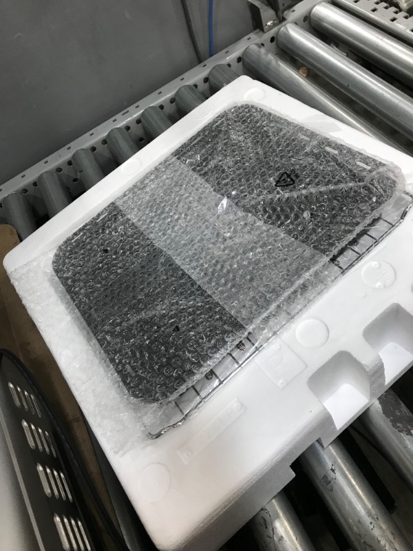 Photo 1 of COSORI Air Fryer Toaster Oven Combo, 12-in-1 Convection Ovens Countertop, Stainless Steel, Smart, 6-Slice Toast, 12-inch Pizza, with Bake, Roast, Broil, 75 Recipes&Accessories Tray, Basket, 26.4QT 25L+Air fryer stainless steel