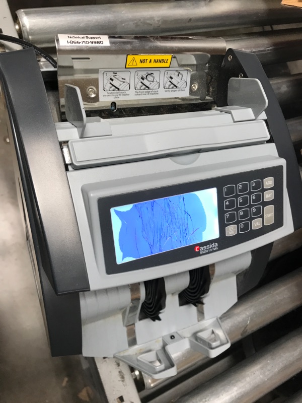 Photo 1 of Cassida 5520 UV/MG - USA Money Counter with ValuCount, UV/MG/IR Counterfeit Detection, Add and Batch Modes - Large LCD Display & Fast Counting Speed 1,300 Notes/Minute UV/MG Counterfeit Detection Detection
