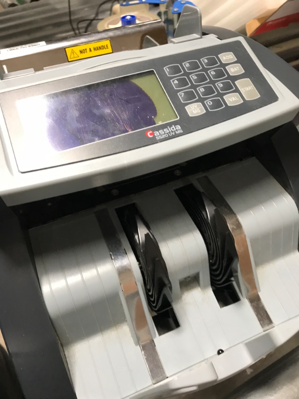 Photo 4 of Cassida 5520 UV/MG - USA Money Counter with ValuCount, UV/MG/IR Counterfeit Detection, Add and Batch Modes - Large LCD Display & Fast Counting Speed 1,300 Notes/Minute UV/MG Counterfeit Detection Detection