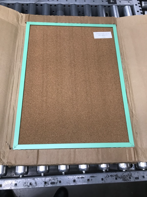 Photo 2 of MasterVision Pastel Collection Cork Bulletin Board, Green Colored MDF Frame, Self-Healing Cork for Push Pins, 23.62" x 17.72" 23.62" x 17.72" Green