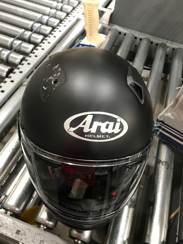 Photo 5 of Arai Quantum-X Solid Adult Street Motorcycle Helmet - Black Frost/Medium