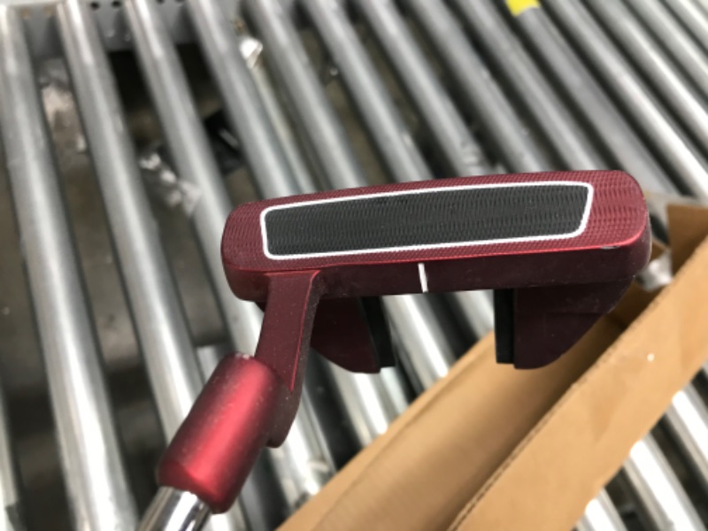 Photo 4 of WENGH Golf Putter Right Handed for Men and Women with CNC Milled Face Available Two Colors -red and black-34 inches