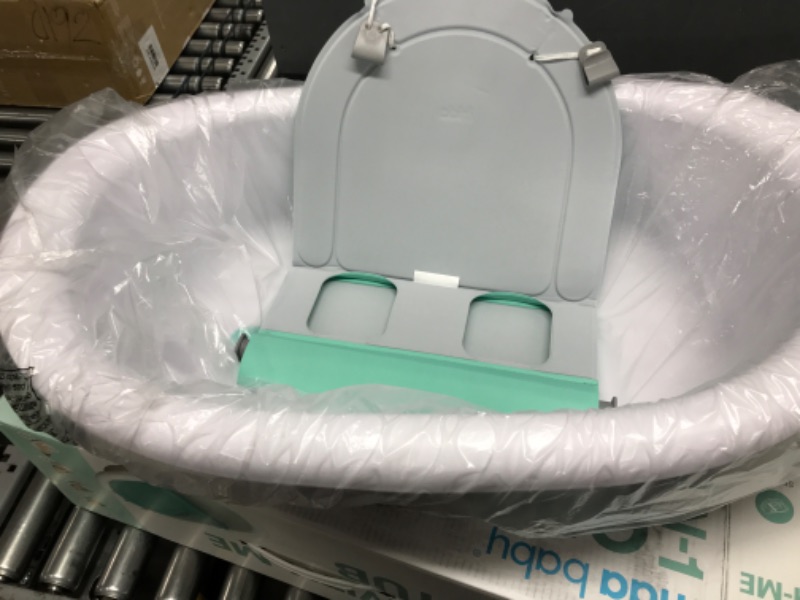 Photo 2 of 4-in-1 Grow-with-Me Bath Tub by Frida Baby Transforms Infant Bathtub to Toddler Bath Seat with Backrest for Assisted Sitting in Tub