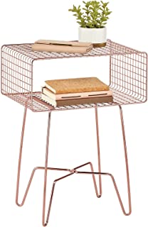 Photo 1 of *STOCK PHOTO* 3 White with Rose Gold Legs End Table.