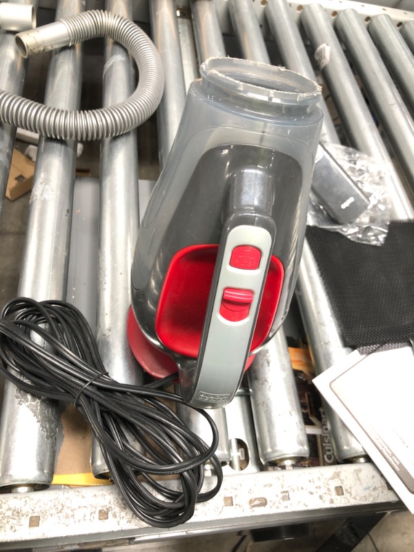 Photo 7 of **USED**
BLACK+DECKER dustbuster 12V DC Car Handheld Vacuum, Red (BDH1220AV) 12V Car Vacuum Kit