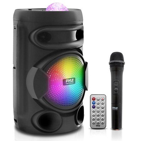 Photo 1 of Pyle PPHP81LTB 200 Watt Portable Bluetooth PA Speaker System W/ Microphone
