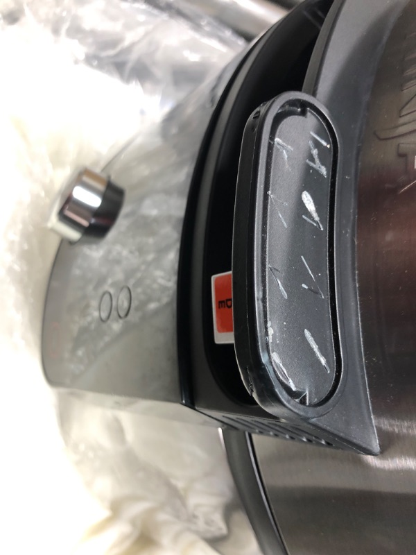 Photo 1 of (MAJOR DAMAGE SEE NOTES FOR DETAILS*)Ninja OL701 Foodi 14-in-1 SMART XL 8 Qt. Pressure Cooker Steam Fryer with SmartLid & Thermometer + Auto-Steam Release, that Air Fries, Proofs & More, 3-Layer Capacity, 5 Qt. Crisp Basket, Silver/Black