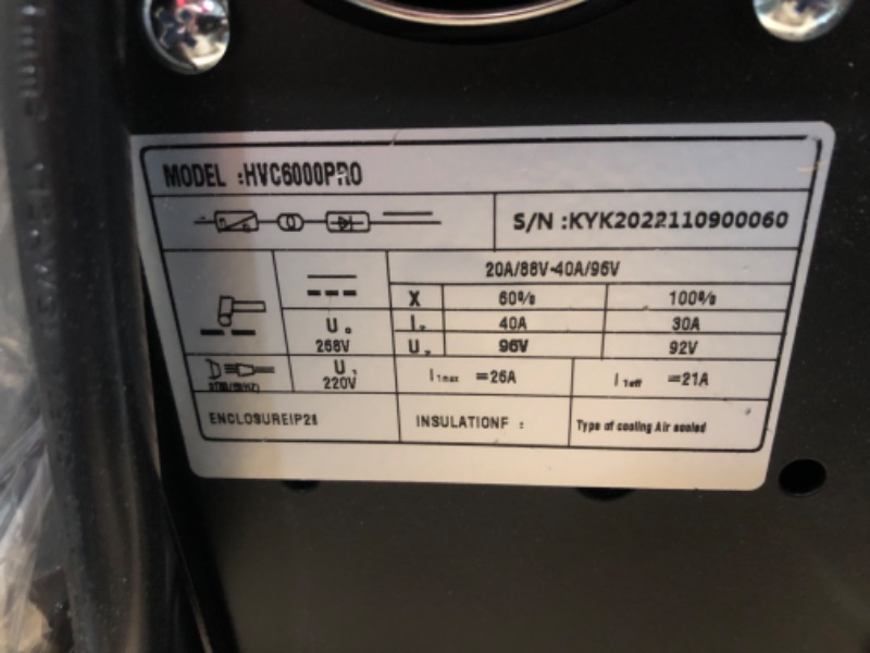 Photo 2 of (MINOR DENTS see notes) Hobart 500564 Airforce 12ci Plasma Cutter with Built-In Air Compressor 120V, Brown & 770797 Tips Kit for XT40R Plasma Torch Cutter + Tips Kit