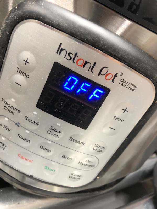 Photo 8 of **DAMAGED**
Instant Pot 8 qt 11-in-1 Air Fryer Duo Crisp + Electric Pressure Cooker