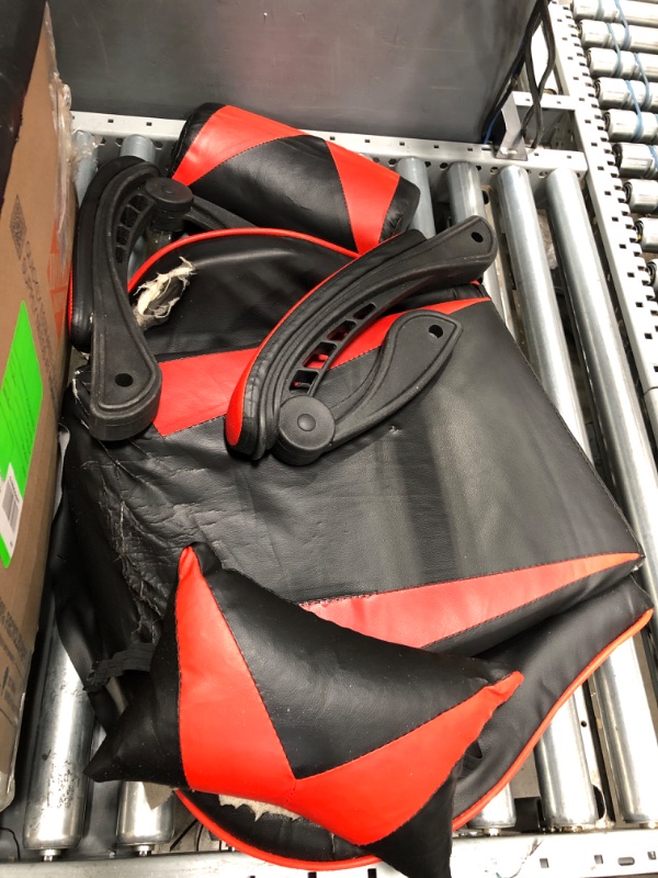 Photo 2 of **MISSING PARTS**DAMAGED** BLACK AND RED OFFICE GAMING CHAIR