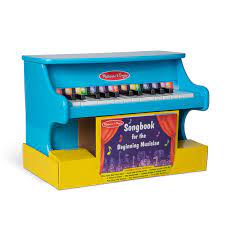 Photo 1 of **SOME KEYS STICK** Melissa & Doug Blue Piano
