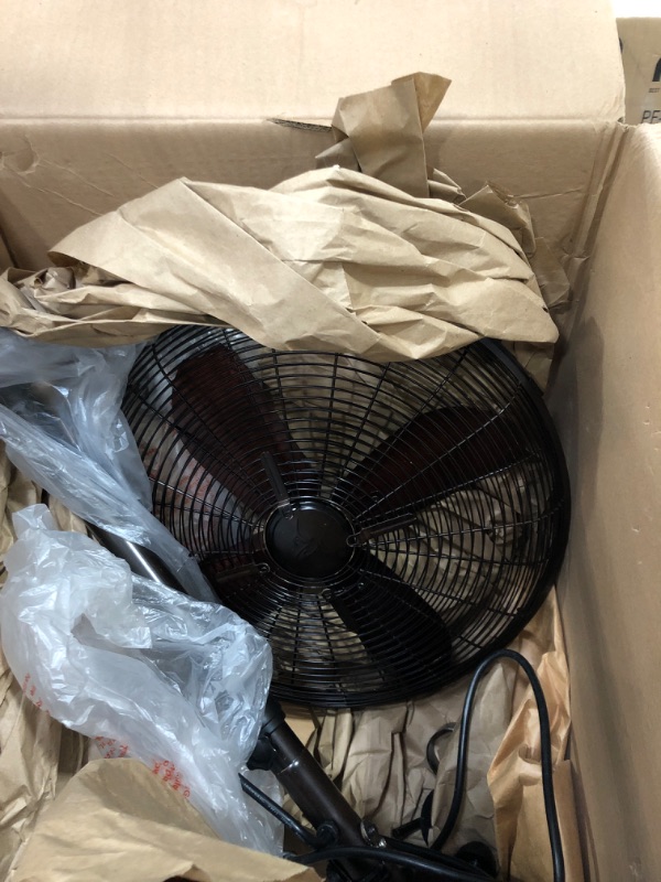 Photo 4 of ***PARTS ONLY*** DecoBREEZE Pedestal Standing Fan, 3 Speed Oscillating Fan, 16 inches & DecoBREEZE Oscillating Table Fan, 3 Speed Portable Fan, Kipling, Antique Metal Fan, 10 inches
