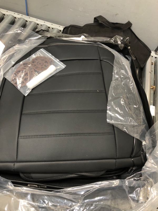 Photo 2 of Leather Car Seat Covers (Black Full Set)