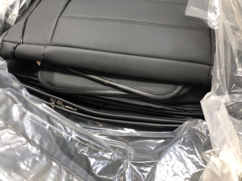 Photo 3 of Leather Car Seat Covers (Black Full Set)