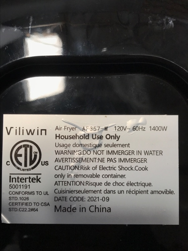 Photo 3 of ALLCOOL Air Fryer 4.5 QT Fit for 2-4 People Easy to Use with 8 Cooking References Dishwasher Safe Nonstick Basket Auto Shutoff Black Air Fryer Black-Knob Control