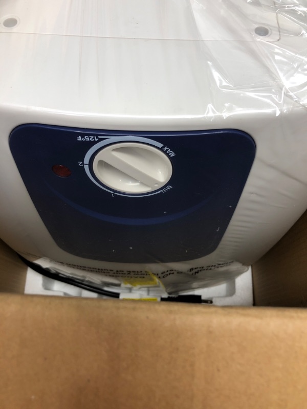 Photo 1 of Mini Tank Water Heater Electric, 4 Gallon (MT40) Mini-Tank Small Under Sink Water Heater for Point of Use, 120V Corded Wall or Floor Mounted