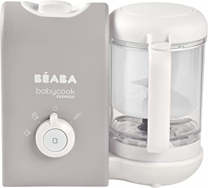 Photo 1 of BEABA Babycook Express - the Fastest Babycook, Baby Food Maker, Baby Food Processor, Baby Food Steamer, Make Healthy Food for Baby in 15 mins or less, Baby Essentials, (Grey)
