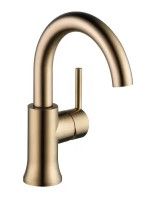 Photo 1 of *incomplete//missing components* Trinsic Single Hole Single-Handle Bathroom Faucet with Metal Drain Assembly in Champagne Bronze
