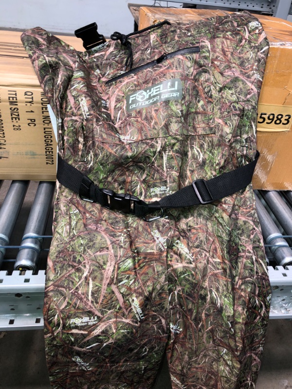 Photo 3 of *missing accessories//similar to stock photo * Foxelli Neoprene Chest Waders, Camo Hunting & Fishing Waders for Men & Women with Boots, Waterproof Bootfoot Waders
