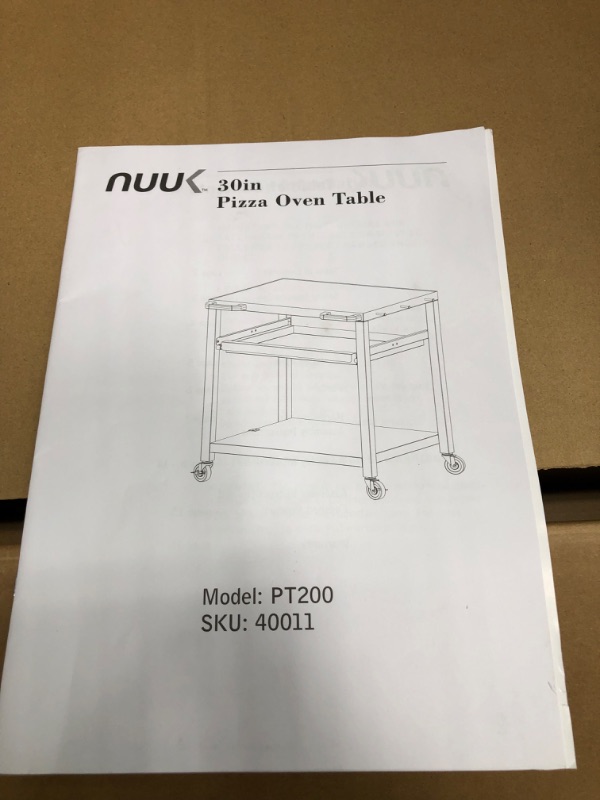 Photo 5 of *SEE NOTES* NUUK Double-Shelf Rolling Outdoor Pizza Oven Table, 24" x 30" Stainless Steel Commercial 