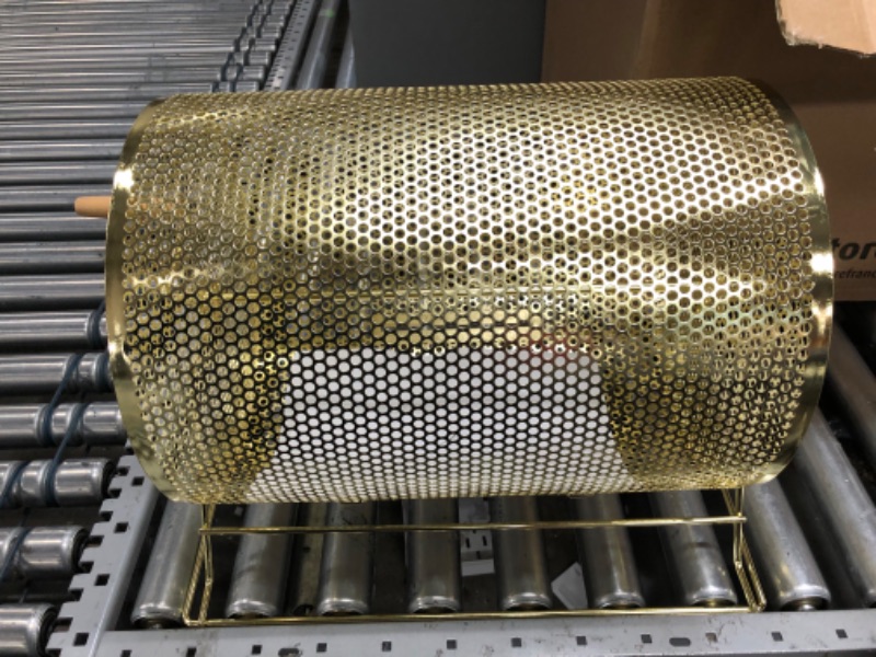 Photo 1 of MIDWAY MONSTERS Brass Raffle Spinning Drum| Spinning Raffle Box for Bingo Balls, Chips, Tickets| Medium Drum & 4000 Tickets