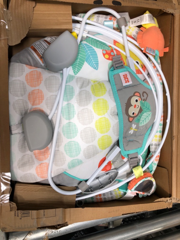 Photo 2 of Bright Starts Whimsical Wild Comfy Baby Bouncer Seat with Soothing Vibration and Music