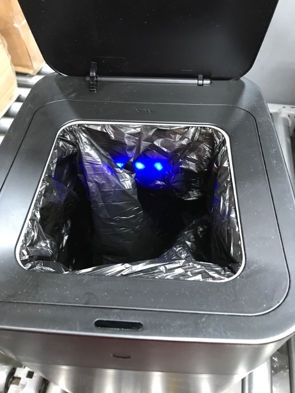 Photo 1 of TOWNEW T1S Self-Sealing and Self-Changing 4.1 Gallon Trash Can | Automatic Open Lid and Motion Sense Activated Garbage Bin | Smart Home Electric Trash Cans, Black, Large Black T1