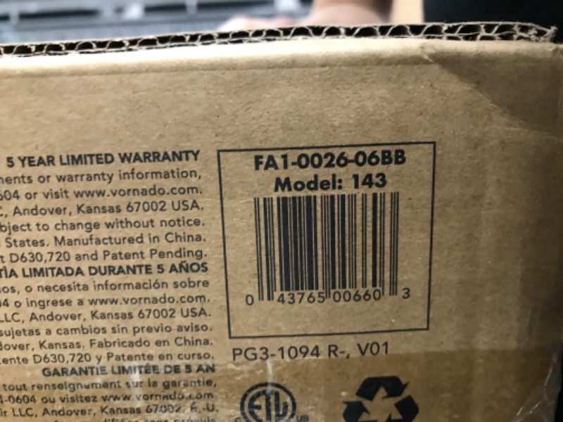 Photo 1 of Vornado 143 Whole Room Air Circulator Tower Fan with Timer and Remote Control, 29", Black & Duo Small Room Tower Air Circulator Fan 143 – 29" Tower Fan + S Tower Fan