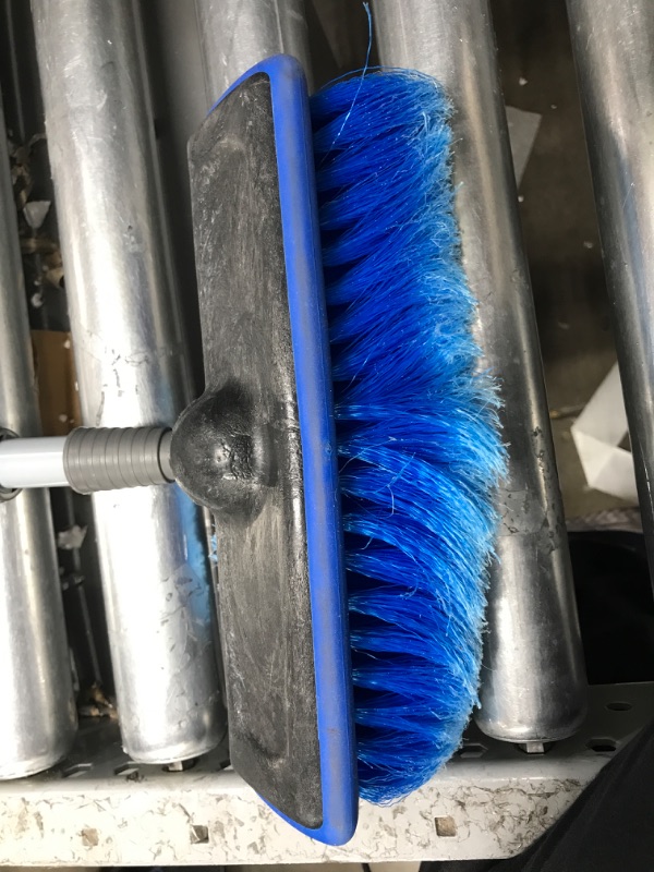 Photo 3 of Carrand 93062 Deluxe Car Wash 10" Dip Brush with 65" Extension Pole, Blue and Black