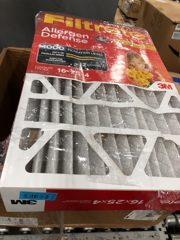 Photo 2 of 3M COMPANY NADP01-4IN-4 Ultra Allergen Filter, 1 Count (Pack of 1)  ***Damage due to shipping and handling, see photos.***