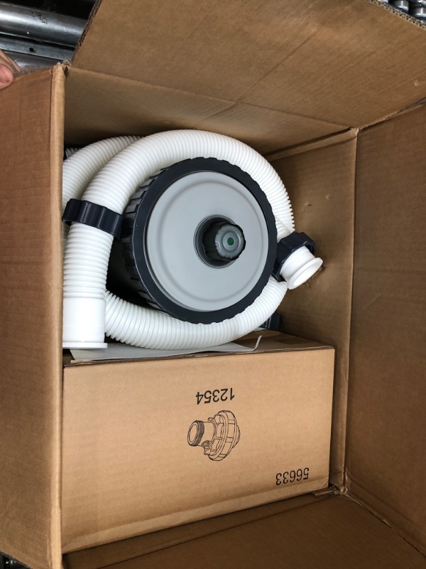 Photo 2 of **FOR PARTS ONLY**  INTEX 28633EG C2500 Krystal Clear Cartridge Filter Pump for Above Ground Pools, 2500 GPH Pump Flow Rate 2,500 Gallons Per Hour 2,500 Gallons Per Hour Filter Pump