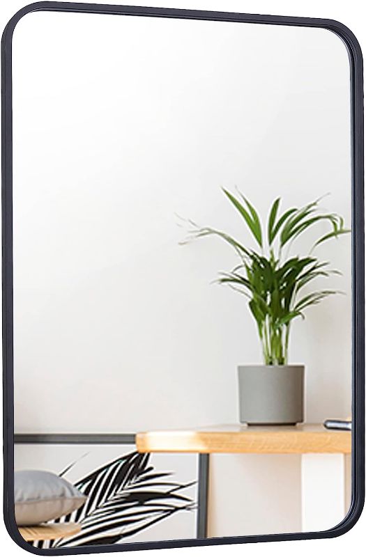 Photo 1 of 22 x 30 Inch Black Mirror Wall Mirror