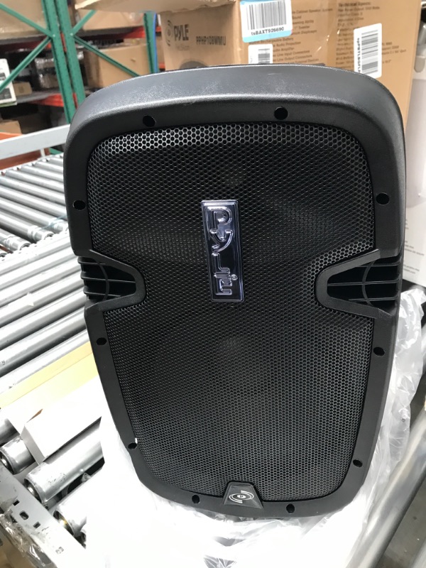 Photo 2 of **BRAND NEW**
Portable Bluetooth PA Speaker System - 2-Way Rechargeable Outdoor Bluetooth Speaker Portable PA System w/ Microphone In, USB SD Card Reader, FM Radio, Amplifier - Mic, Remote Control - Pyle PPHP108WMU BLACK Speaker System