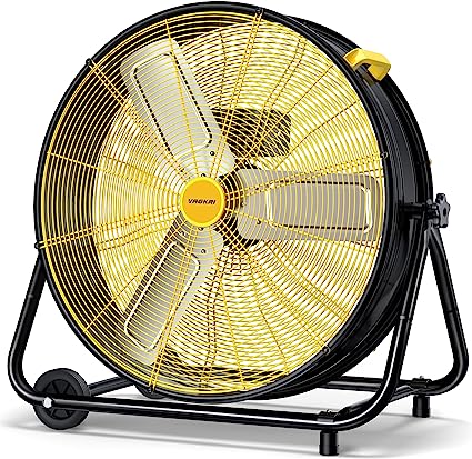 Photo 1 of ***BRAND NEW***
VAGKRI 24 Inch Industrial Drum Fan, 320W High Velocity Floor Fan, 3 Speed Heavy Duty Metal Air Circulator, 360° Tilt with Casters Handle ETL Standard for Patios, Warehouse, Commercial, Basement